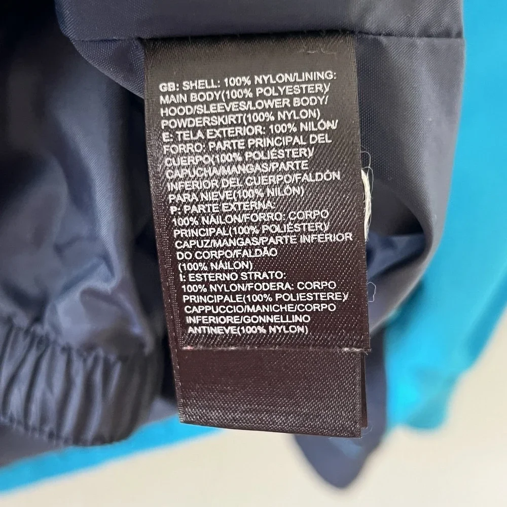 The North Face Jacket Mens M Blue Waterproof Jacket Lightweight Outer shell Only